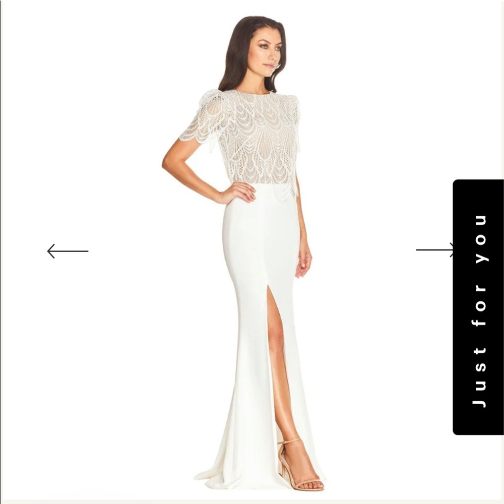 Dress the Population Romana Gown White